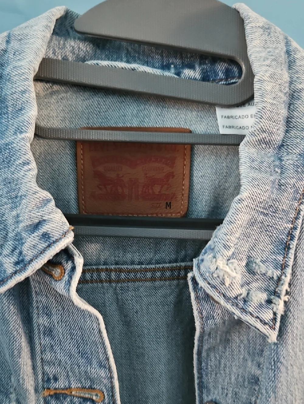 Light Blue Denim Jacket - Classic Men’s Jean Jacket - Picture 2 of 9